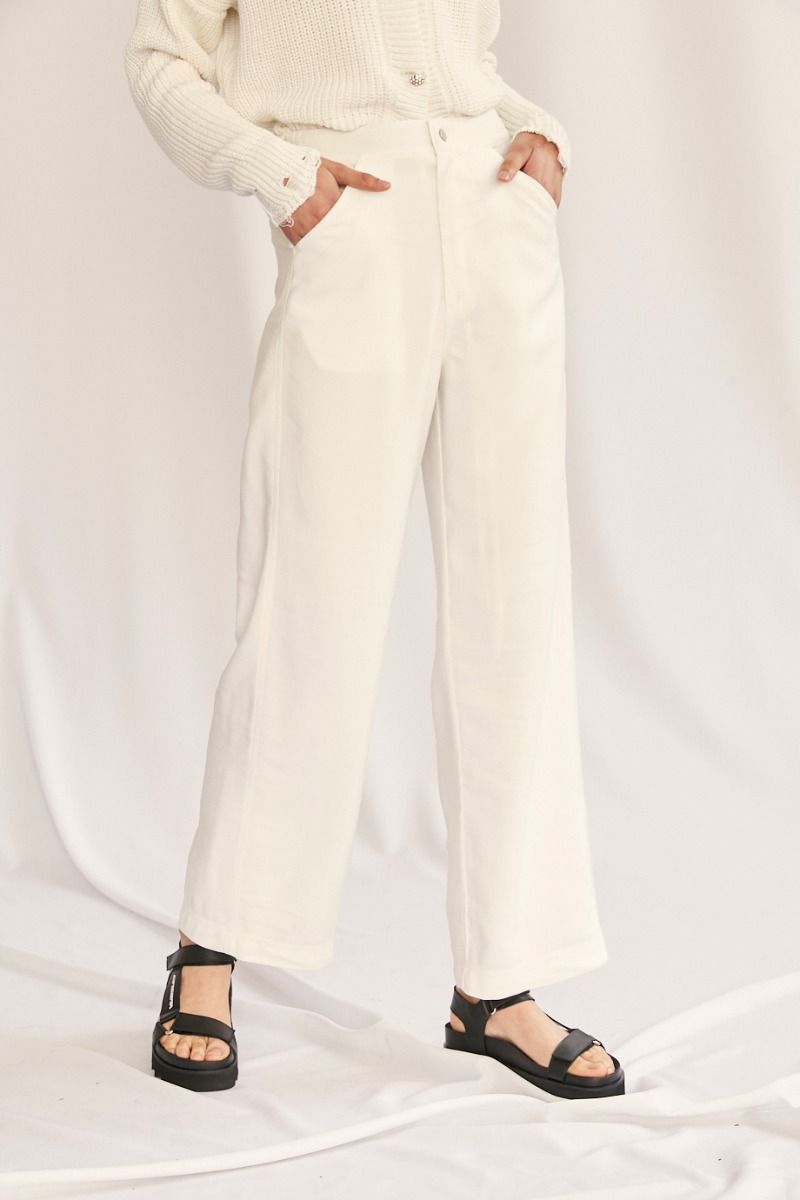 PANTALON DEWIE - OFF WHITE - Ginebra